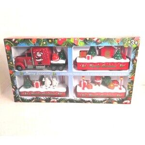 Merry Christmas 1/43 Tractor & Trailer W/ Light and Sound By Golden Wheel- Works